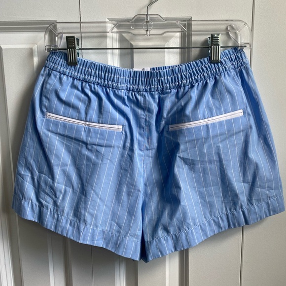 Zara blue & white striped crop button down shirt & matching boxers, medium - Picture 5 of 7